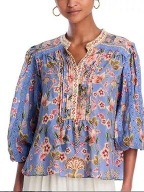 NWT FARM RIO Tapestry Blouse – Superbloom sz M